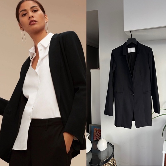 Aritzia Jackets & Blazers - Aritzia Babaton Elegant Black Formal Wedding Business Casual Blazer Sz S